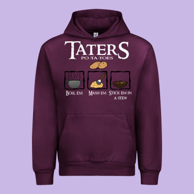 The Lord Of The Rings Taters Potatoes Recipe Urban Hoodie Designed By Artisfamous