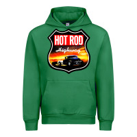 Emerald HOT ROD GARAGE CAR Urban Hoodie - artisFamous