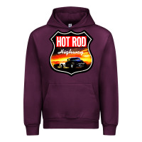Mauve Wine HOT ROD GARAGE CAR Urban Hoodie - artisFamous