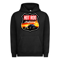 Pigment Black HOT ROD GARAGE CAR Urban Hoodie - artisFamous
