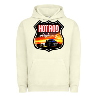 Pigment Pistachio HOT ROD GARAGE CAR Urban Hoodie - artisFamous