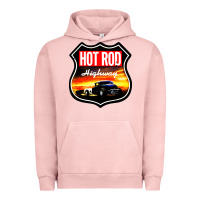 Pigment Salmon HOT ROD GARAGE CAR Urban Hoodie - artisFamous