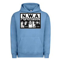 Pigment Pebble Blue N.W.A Californian hip hop group N.W.A Urban Hoodie - artisFamous