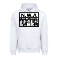 White N.W.A Californian hip hop group N.W.A Urban Hoodie - artisFamous