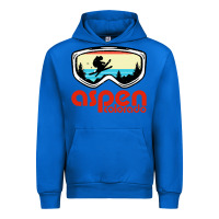 Cobalt aspen colorado ski mountain skiing retro vacation Urban Hoodie - artisFamous