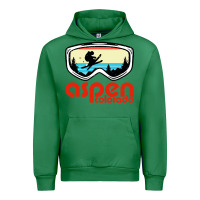 Emerald aspen colorado ski mountain skiing retro vacation Urban Hoodie - artisFamous