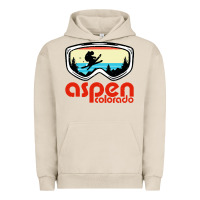Pigment French Oak aspen colorado ski mountain skiing retro vacation Urban Hoodie - artisFamous