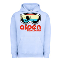 Pigment Grape Ice aspen colorado ski mountain skiing retro vacation Urban Hoodie - artisFamous