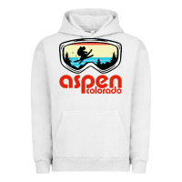 Pigment Lunar Rock aspen colorado ski mountain skiing retro vacation Urban Hoodie - artisFamous