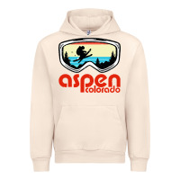 Sandshell aspen colorado ski mountain skiing retro vacation Urban Hoodie - artisFamous