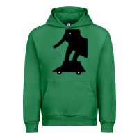 Emerald Elephant Black To Stand On Your Car Urban Hoodie - artisFamous