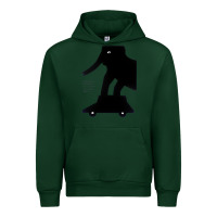 Forest Green Elephant Black To Stand On Your Car Urban Hoodie - artisFamous