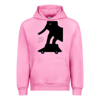 Fuchsia Pink Elephant Black To Stand On Your Car Urban Hoodie - artisFamous