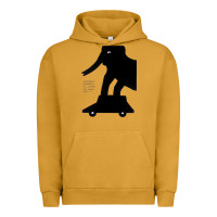 Pigment Peanut Butter Elephant Black To Stand On Your Car Urban Hoodie - artisFamous