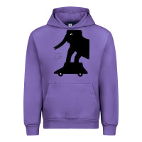 Tulip Elephant Black To Stand On Your Car Urban Hoodie - artisFamous