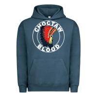 Pigment Midnight Navy choctaw blood Urban Hoodie - artisFamous