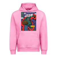 Fuchsia Pink Legend Magazine Urban Hoodie - artisFamous