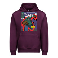 Mauve Wine Legend Magazine Urban Hoodie - artisFamous