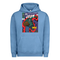 Pigment Pebble Blue Legend Magazine Urban Hoodie - artisFamous