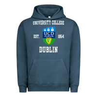 Pigment Midnight Navy university college dublin Urban Hoodie - artisFamous