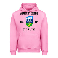 Fuchsia Pink university college dublin Urban Hoodie - artisFamous