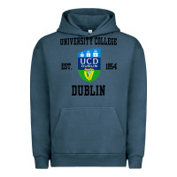 Pigment Midnight Navy university college dublin Urban Hoodie - artisFamous