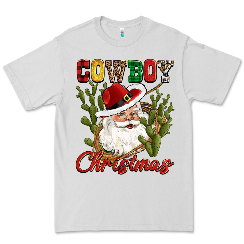 Cowboy Christmas Western Cactus Premium Tee by CowGirlArtShop | Teevron