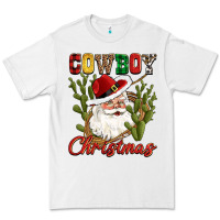 White cowboy christmas western cactus Premium Tee - CowGirlArtShop