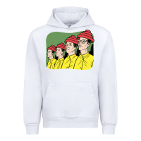 White Devo Urban Hoodie - artisFamous