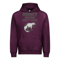 Mauve Wine honey badger dont care Urban Hoodie - artisFamous