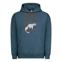 Pigment Midnight Navy honey badger dont care Urban Hoodie - artisFamous