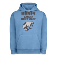 Pigment Pebble Blue honey badger dont care Urban Hoodie - artisFamous