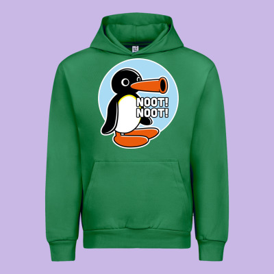 Noot Noot Funny Urban Hoodie Designed By Artisfamous