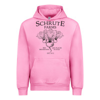 Fuchsia Pink Schrute Farms - The Office Urban Hoodie - artisFamous