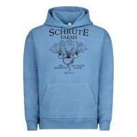 Pigment Pebble Blue Schrute Farms - The Office Urban Hoodie - artisFamous