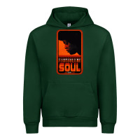 Forest Green Fist Full Of Soul Long Record Player Urban Hoodie - artisFamous
