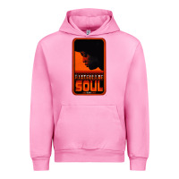 Fuchsia Pink Fist Full Of Soul Long Record Player Urban Hoodie - artisFamous