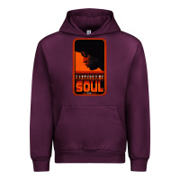 Mauve Wine Fist Full Of Soul Long Record Player Urban Hoodie - artisFamous