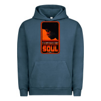 Pigment Midnight Navy Fist Full Of Soul Long Record Player Urban Hoodie - artisFamous