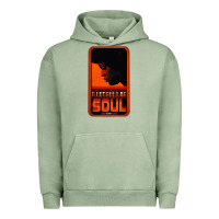Pigment Oil Green Fist Full Of Soul Long Record Player Urban Hoodie - artisFamous