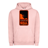 Pigment Salmon Fist Full Of Soul Long Record Player Urban Hoodie - artisFamous