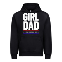 Black Girl Dad A True American Hero - Fathers Day Gift Urban Hoodie - artisFamous