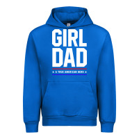 Cobalt Girl Dad A True American Hero - Fathers Day Gift Urban Hoodie - artisFamous