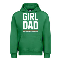 Emerald Girl Dad A True American Hero - Fathers Day Gift Urban Hoodie - artisFamous
