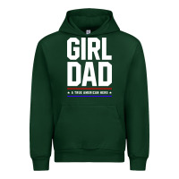 Forest Green Girl Dad A True American Hero - Fathers Day Gift Urban Hoodie - artisFamous