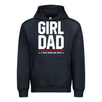 Navy Girl Dad A True American Hero - Fathers Day Gift Urban Hoodie - artisFamous