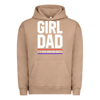 Pigment Burro Girl Dad A True American Hero - Fathers Day Gift Urban Hoodie - artisFamous