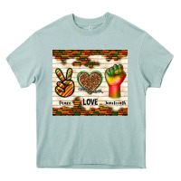 Arona peace love juneteenth Heavy Core Tee - TumblerDesignByShophia