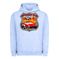 Pigment Grape Ice CLASSIC CARS ROUTE 66 Urban Hoodie - artisFamous