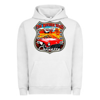 Pigment Lunar Rock CLASSIC CARS ROUTE 66 Urban Hoodie - artisFamous
